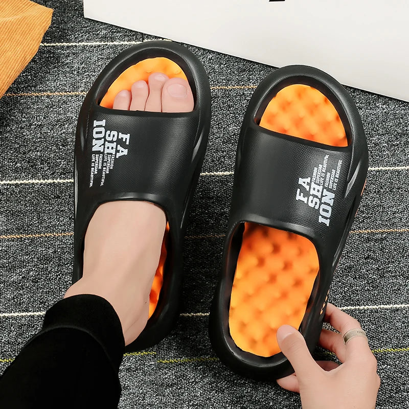 New Summer Men Massage Slippers