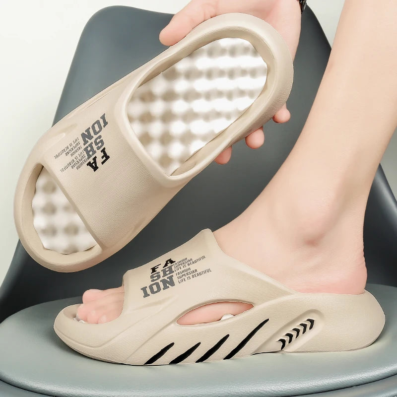 New Summer Men Massage Slippers