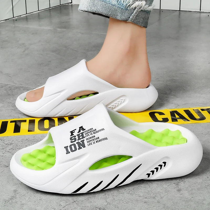 New Summer Men Massage Slippers