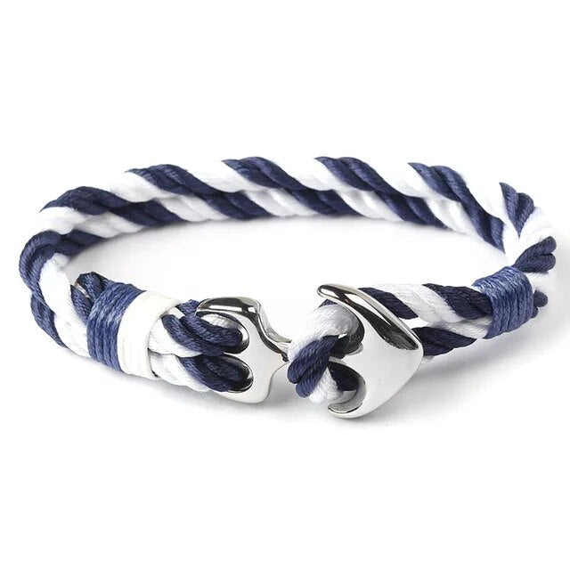 Stainless Steel Anchor Bracelet Rope Bracelets