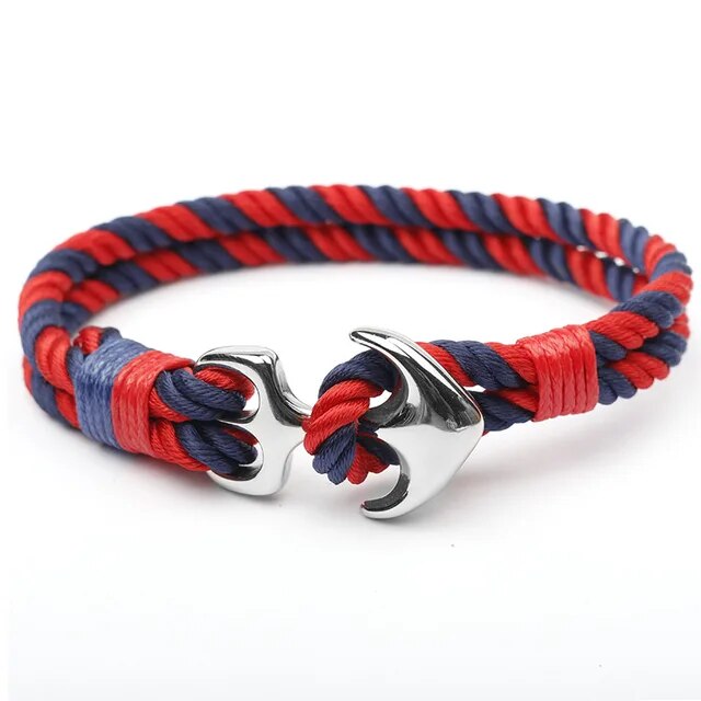 Stainless Steel Anchor Bracelet Rope Bracelets