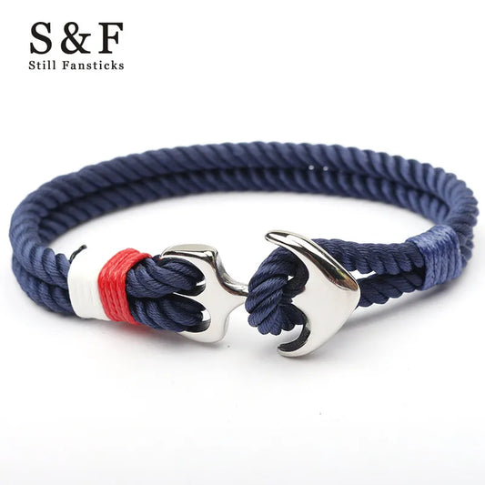 Stainless Steel Anchor Bracelet Rope Bracelets