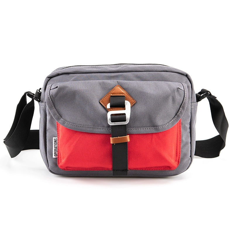 Korean Style Trendy Contrast Color Street Hip-Hop Casual Shoulder Bag