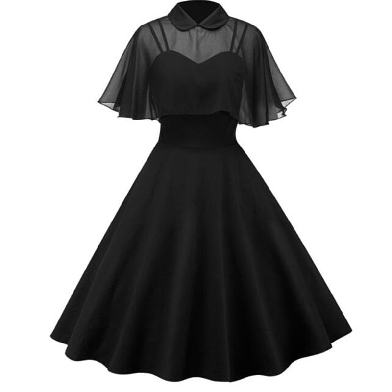 Elegant Vintage Gothic Spaghetti Strap Dress