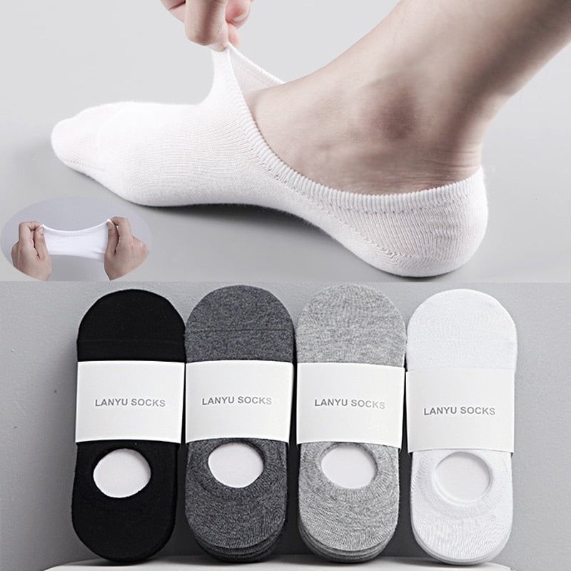 5Pair / Lot Fashion Happy Men Boat Socks