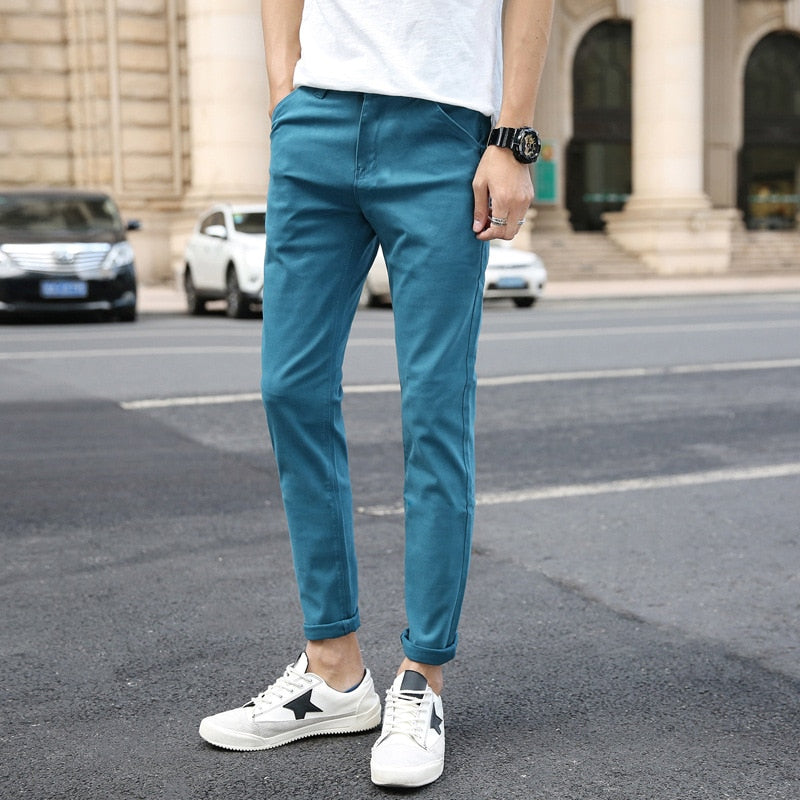 Casual Men's Trousers Stretch
