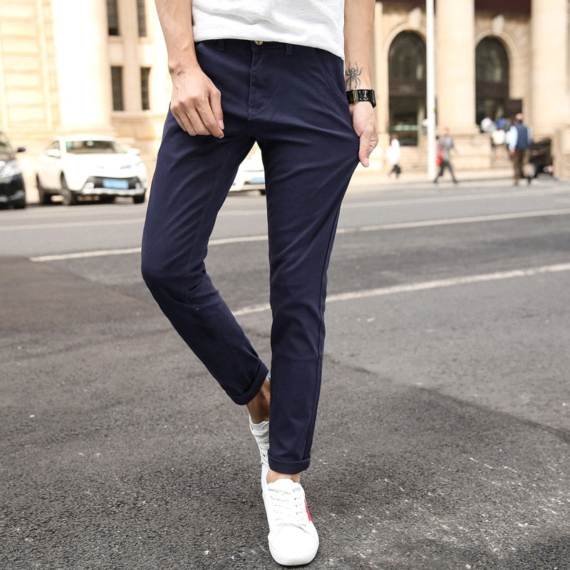 Casual Men's Trousers Stretch