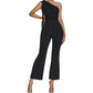 Sleeveless Jumpsuit Solid Color Pullover Waist Tie Casual Pennies