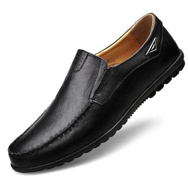 Genuine Leather Mens Moccasin Shoes