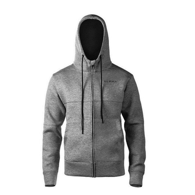 Alpha Brand Hoody Cotton Long Sleeves