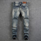 Men's Destroyed Ripped Jeans