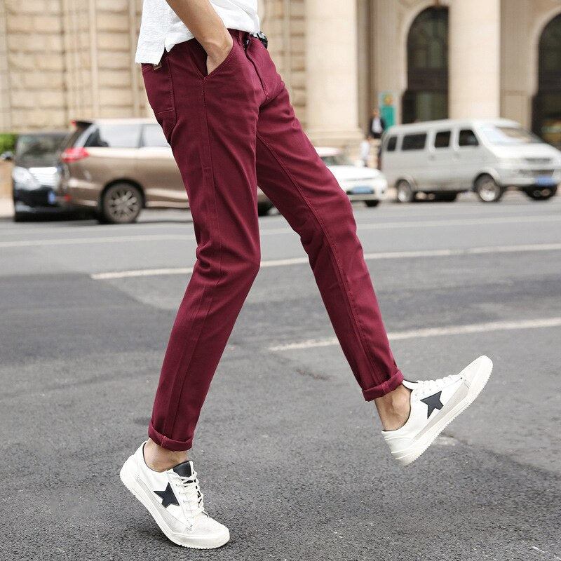 Casual Men's Trousers Stretch