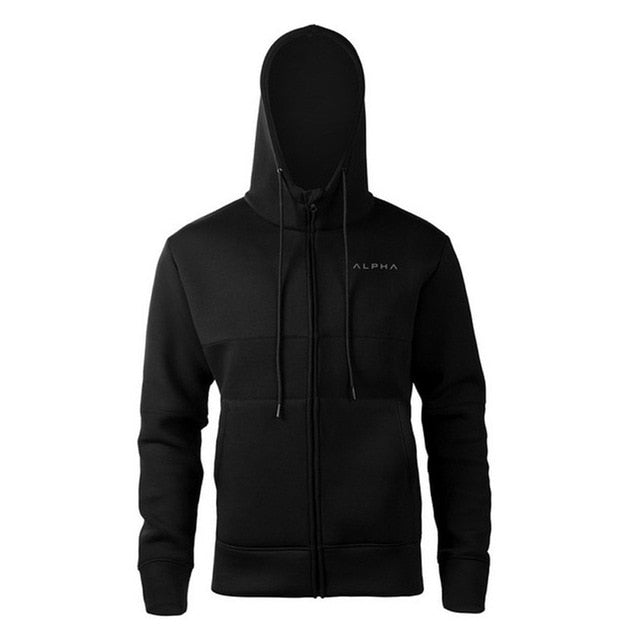 Alpha Brand Hoody Cotton Long Sleeves