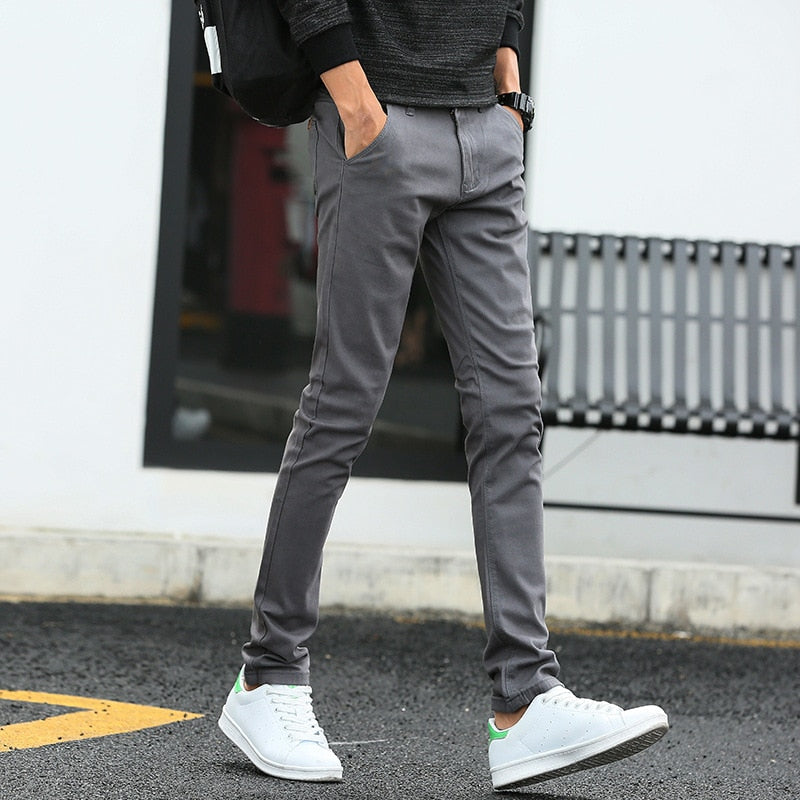 Casual Men's Trousers Stretch