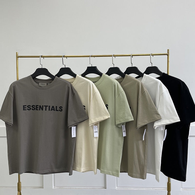 FEAR OF GOD ESSENTIALS Chest Letter High Street Short Sleeve T shirt