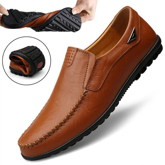Genuine Leather Mens Moccasin Shoes