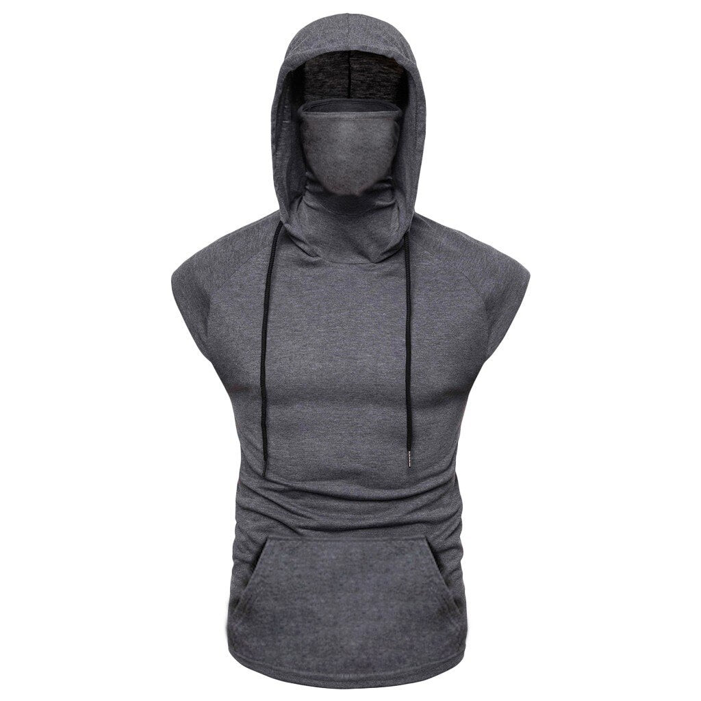 Men's Mask Button Vest