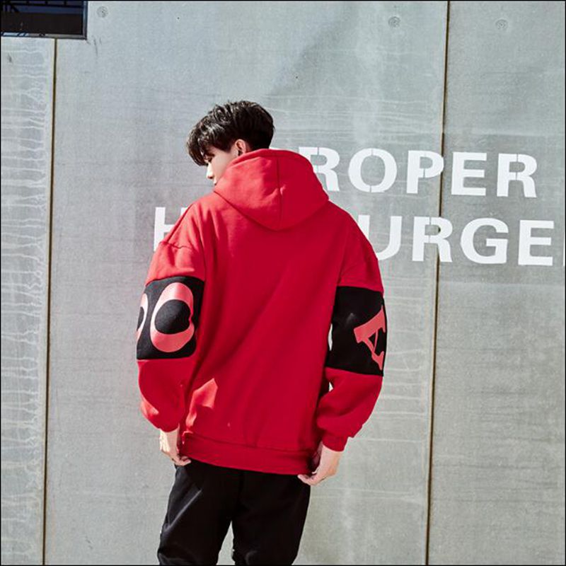 Hip Hop Hoodie Men Spring Fleece Street wear