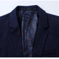 Mens Red Notched Lapel Suit Blazer