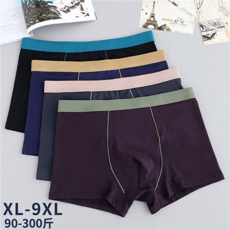 Men's cotton underwear plus size