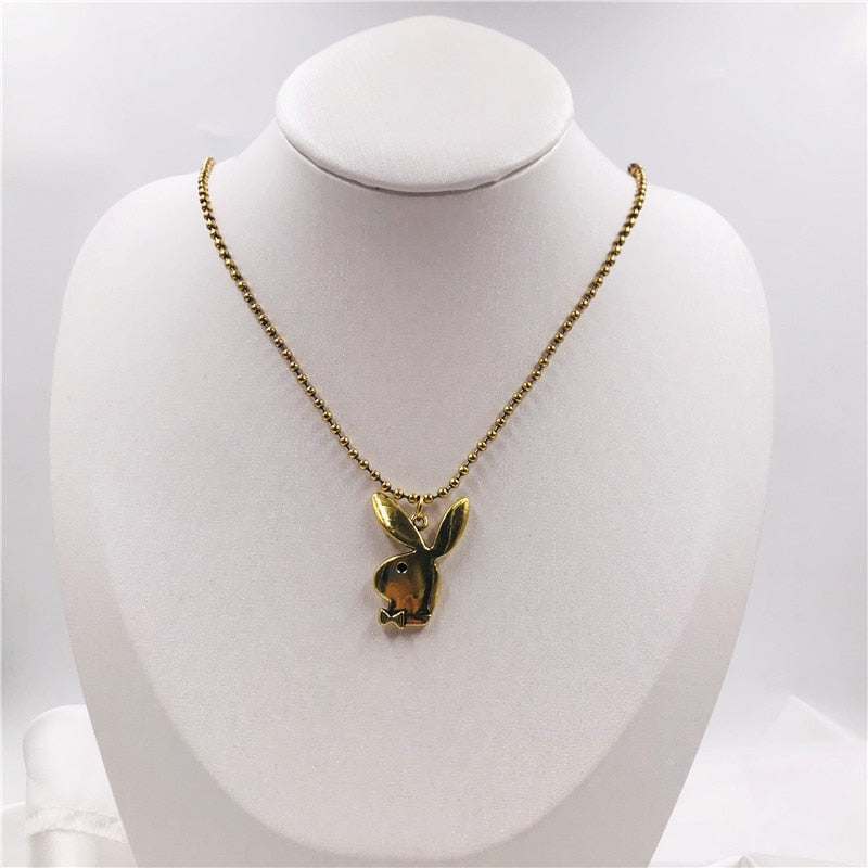 New Women Cute Long Ear Bunny Pendant
