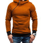 Oblique Zipper Solid Color Hoodies