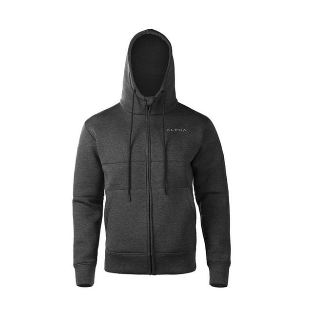 Alpha Brand Hoody Cotton Long Sleeves