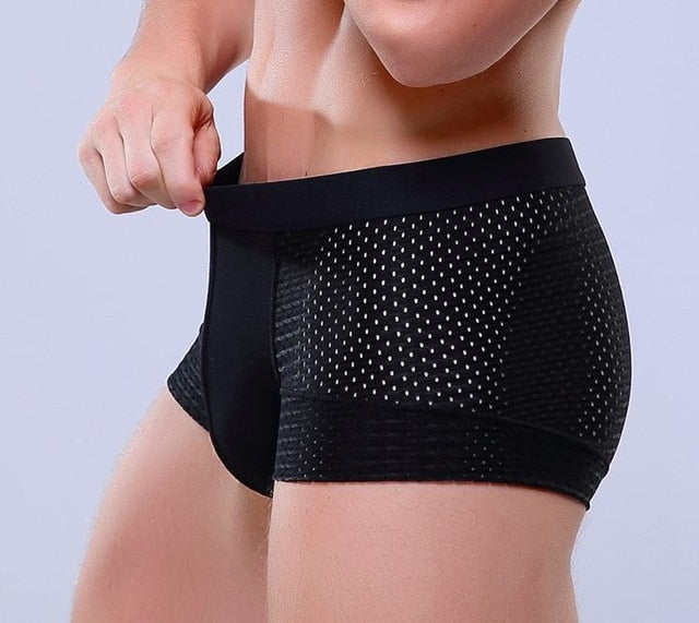 Breathable Mesh Silk Men Boxers