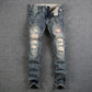 Men's Destroyed Ripped Jeans