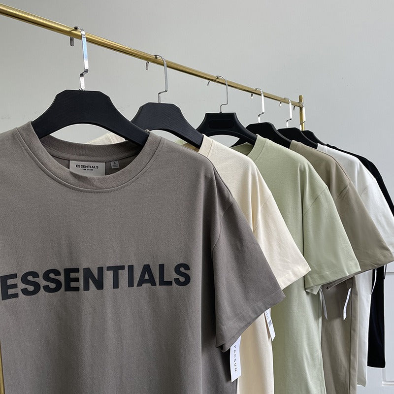 FEAR OF GOD ESSENTIALS Chest Letter High Street Short Sleeve T shirt