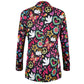 men's jacket slim fit Halloween print