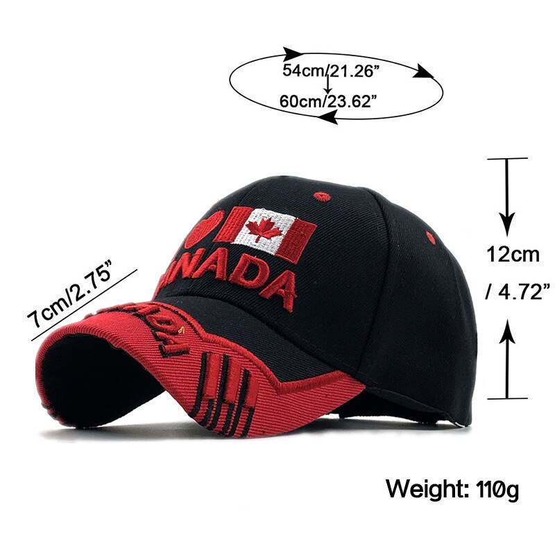 Gorras Brand Canada Flag Men  Cap