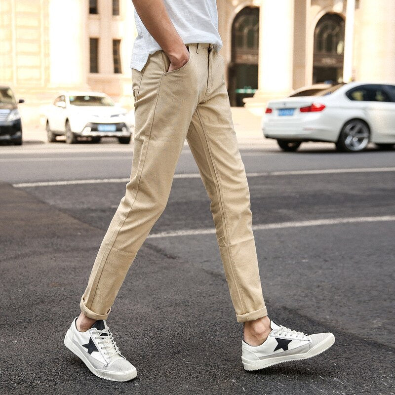 Casual Men's Trousers Stretch