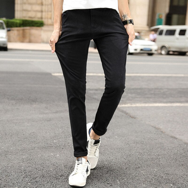 Casual Men's Trousers Stretch