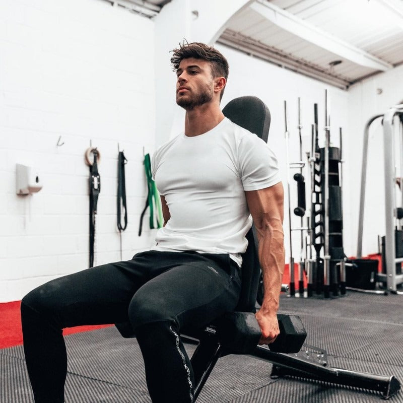 Fitness Brother Running Sports  Short Sleeve Quick Drying  T shirt