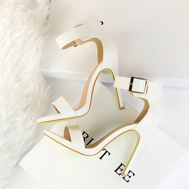 Women Newest Classic Satin 11cm High Heels