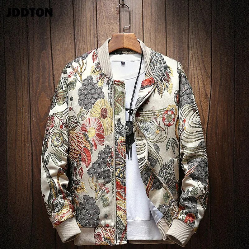 Men's Japanese Embroidery Bomber Jacket