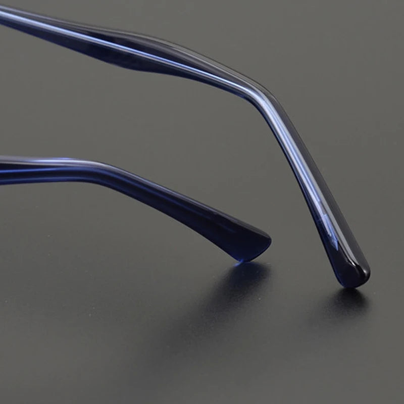 Vintage Round Acetate Titanium Glasses