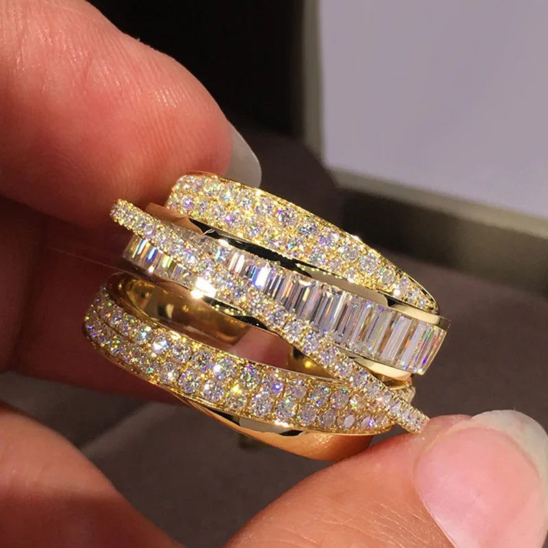 Women's 18K Gold Baguette Diamond Ring