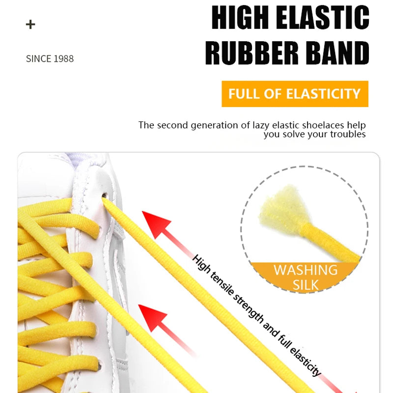 New Elastic Locking Lazy Shoelaces