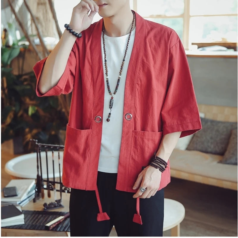 men's haori Japanese samurai traditional Japanese