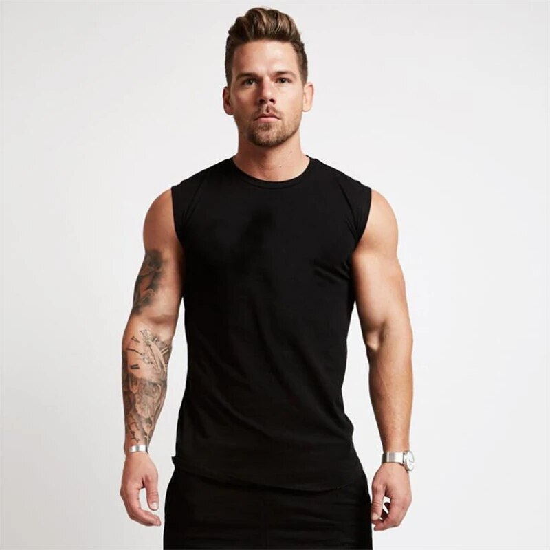 Muscleguy Brand Gyms  Workout Sleeveless Shirt