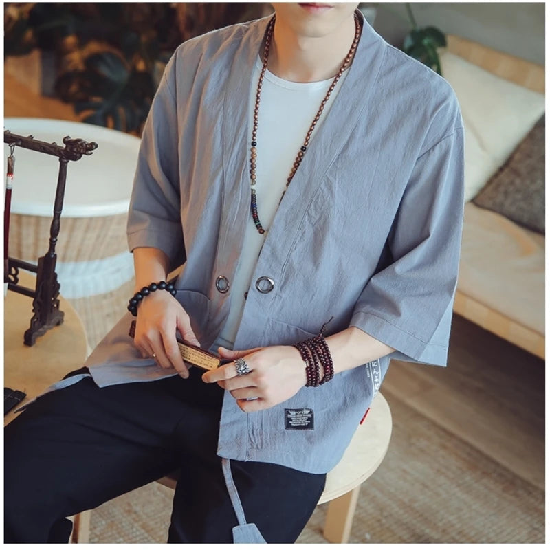 men's haori Japanese samurai traditional Japanese
