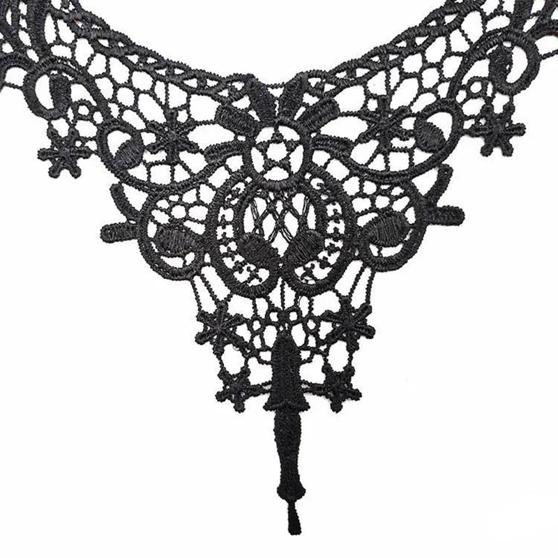 Venise Lace Flower Collar Trim