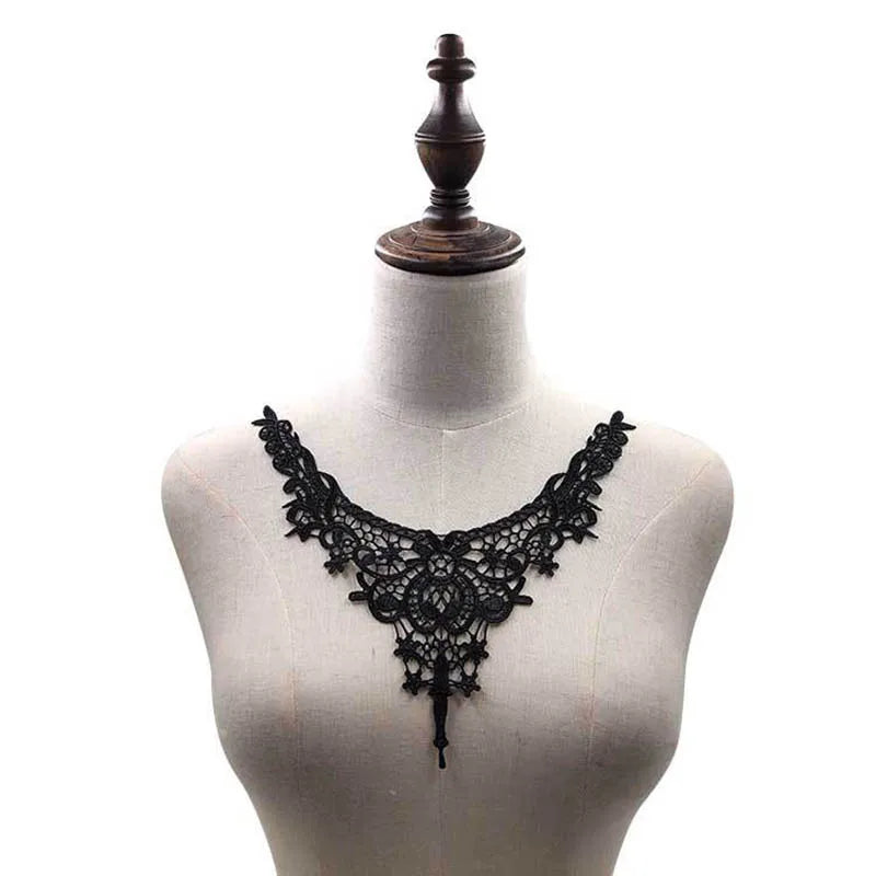 Venise Lace Flower Collar Trim