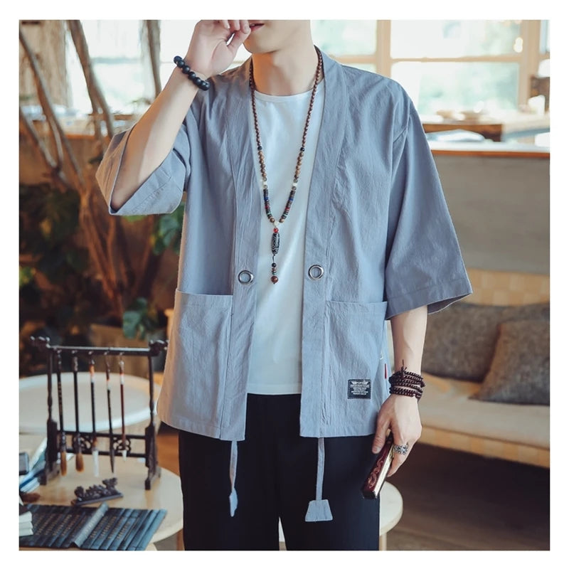 men's haori Japanese samurai traditional Japanese