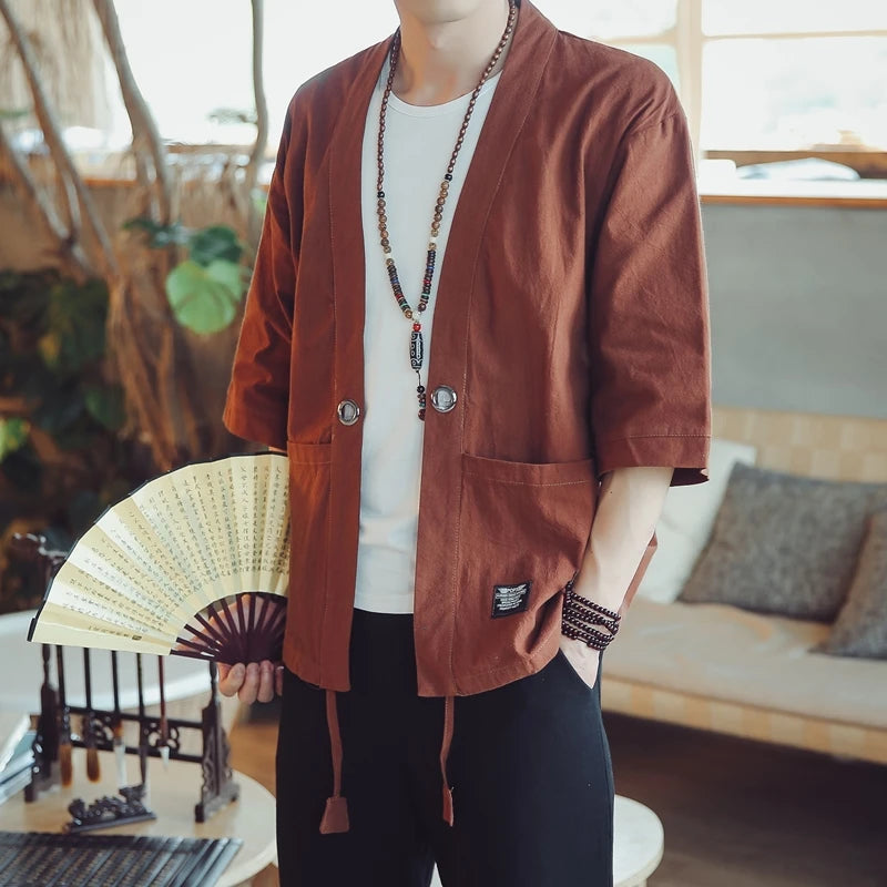 men's haori Japanese samurai traditional Japanese