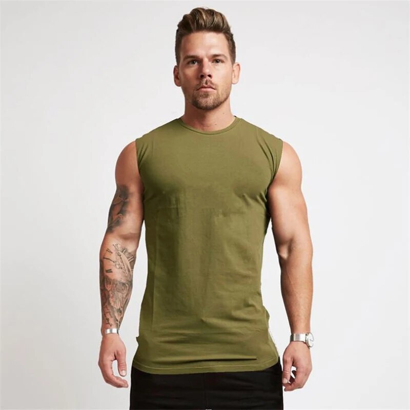 Muscleguy Brand Gyms  Workout Sleeveless Shirt