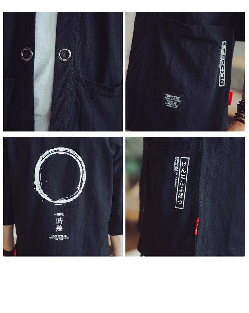 men's haori Japanese samurai traditional Japanese