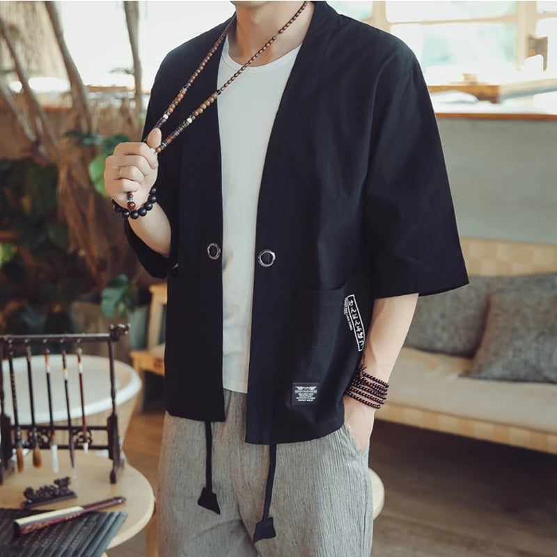 men's haori Japanese samurai traditional Japanese